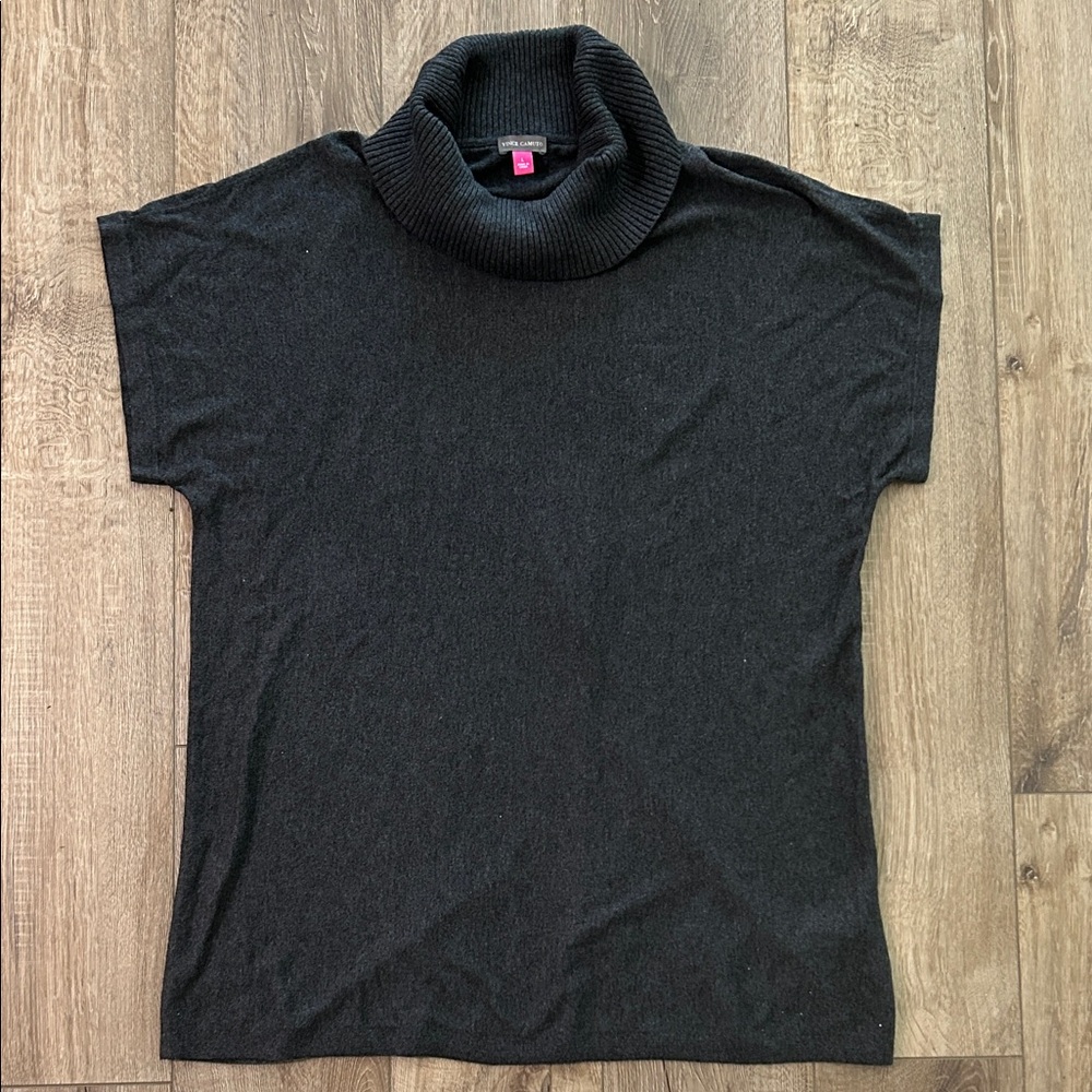 Like new - VINCE CAMUTO Viscose/Modal Blend Cowl Neck Sweater in Charcoal